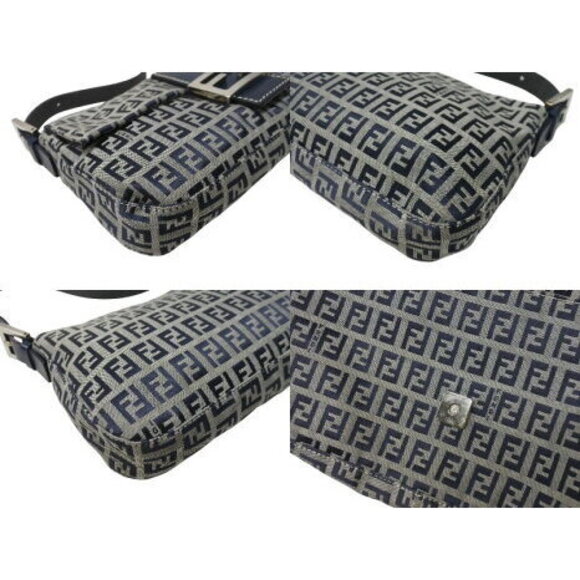 Fendi Zucchino Maa Bucket one shoulder bag Navy Blue - Picture 6 of 7